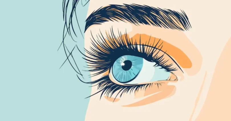 how to get an eyelash out